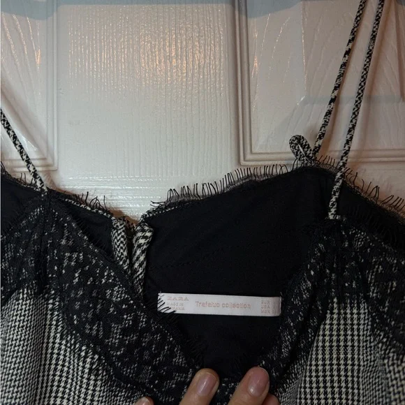 Zara Black and White Mini Dress - Picture 4 of 4